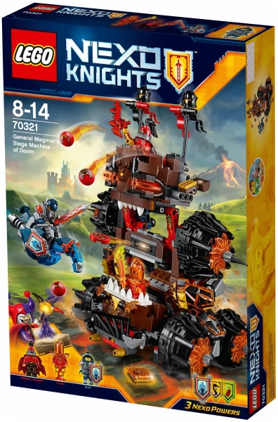 Конструктор LEGO Nexo Knights 70321 Осадная машина генерала Магмара УЦЕНКА